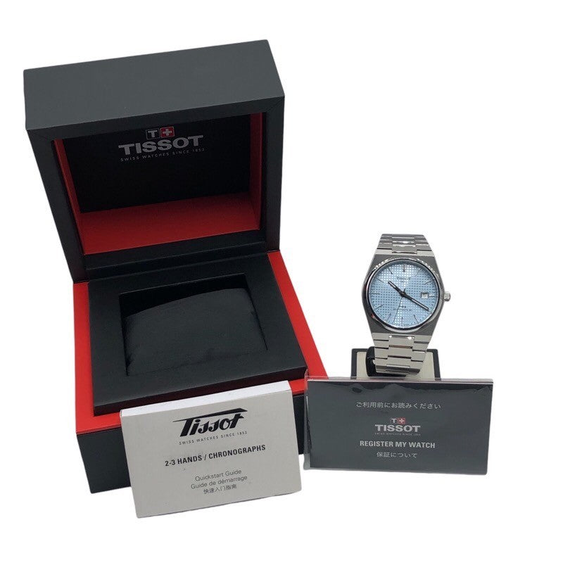 ティソ TISSOT パワーマティック80 T137.407.11.351.00 アイスブルー SS メンズ 腕時計