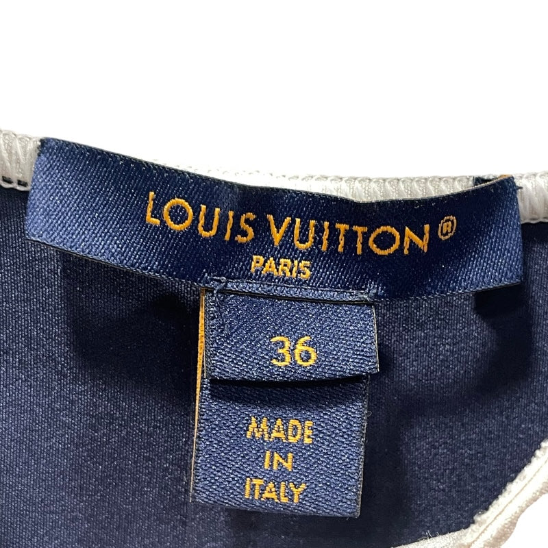 ルイ・ヴィトン LOUIS VUITTON テクニカルジャージーセーラーワンピース 1AFLE0 ネイビー ナイロン レディース ワンピース