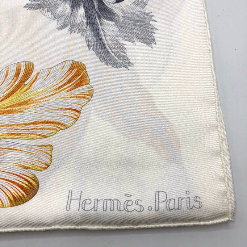 エルメス HERMES カレ90　Tulipomanie シルク レディース スカーフ