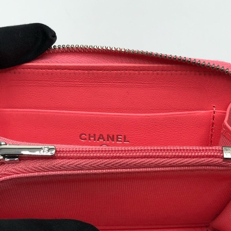 シャネル CHANEL マトラッセジップコインパース AP3728 ピンク×SV金具 ラムスキン レディース コインケース