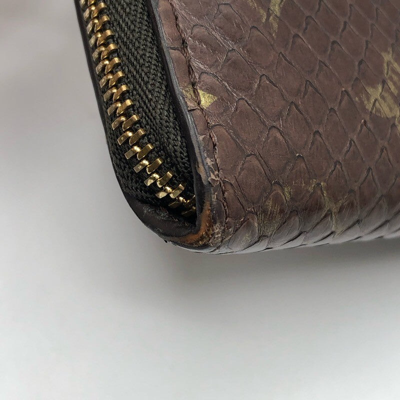 ルイ・ヴィトン LOUIS VUITTON ジッピーコインパース N80149 モノグラム・パイソン ユニセックス カードケース