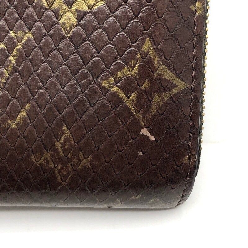 ルイ・ヴィトン LOUIS VUITTON ジッピーコインパース N80149 モノグラム・パイソン ユニセックス カードケース