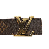 ルイ・ヴィトン LOUIS VUITTON ベルト・LV　イニシャル　30MM M0696W モノグラム×ノワール モノグラム・キャンバス レディース ベルト