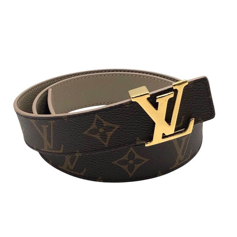 ルイ・ヴィトン LOUIS VUITTON ベルト・LV　イニシャル　30MM M0696W モノグラム×ノワール モノグラム・キャンバス レディース ベルト