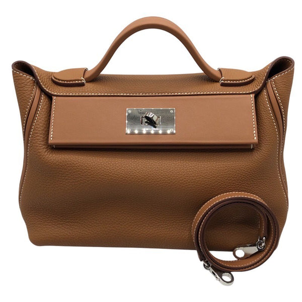 エルメス HERMES ヴァンキャトル29 U刻 ゴールド×SV金具 トゴ×スイフト レディース ショルダーバッグ