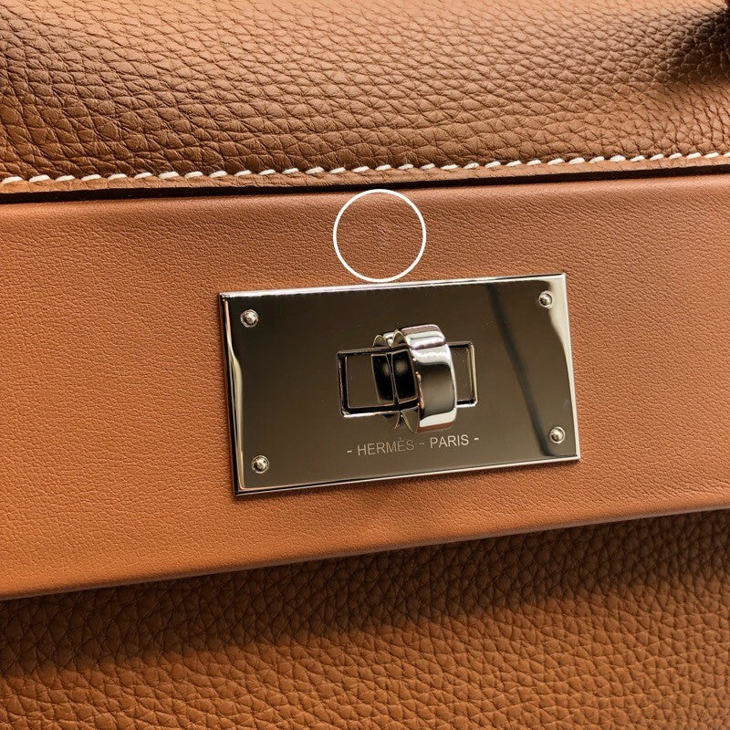 エルメス HERMES ヴァンキャトル29 U刻 ゴールド×SV金具 トゴ×スイフト レディース ショルダーバッグ