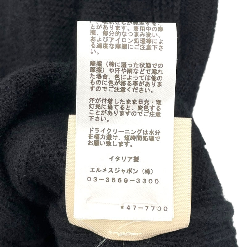 エルメス HERMES Hジャガード ウールニット セーター ブラック ウール レディース セーター