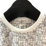 エルメス HERMES ボルデュックチェックマイクロTシャツ H5E4645DK ホワイト コットン レディース 半袖Ｔシャツ
