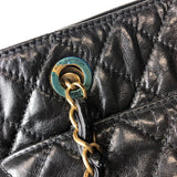 シャネル CHANEL マトラッセチェーントートバッグ ブラック ゴールド金具 エイジドカーフ レディース トートバッグ