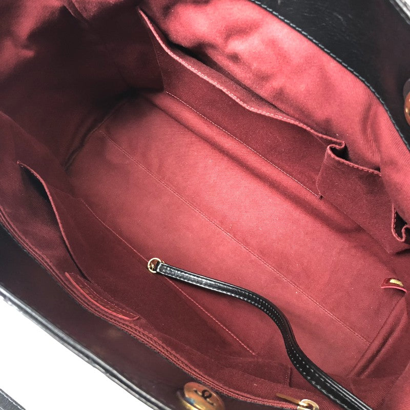 シャネル CHANEL マトラッセチェーントートバッグ ブラック ゴールド金具 エイジドカーフ レディース トートバッグ