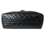 シャネル CHANEL マトラッセチェーントートバッグ ブラック ゴールド金具 エイジドカーフ レディース トートバッグ