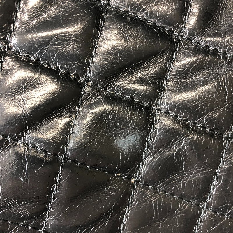 シャネル CHANEL マトラッセチェーントートバッグ ブラック ゴールド金具 エイジドカーフ レディース トートバッグ