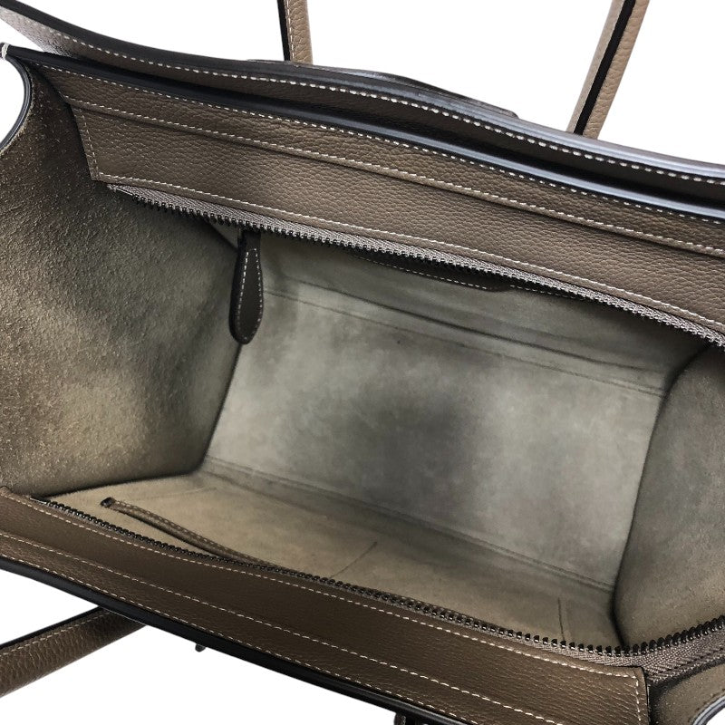 セリーヌ CELINE ラゲージマイクロショッパー 189793 スリ ドラムドカーフ レディース ハンドバッグ