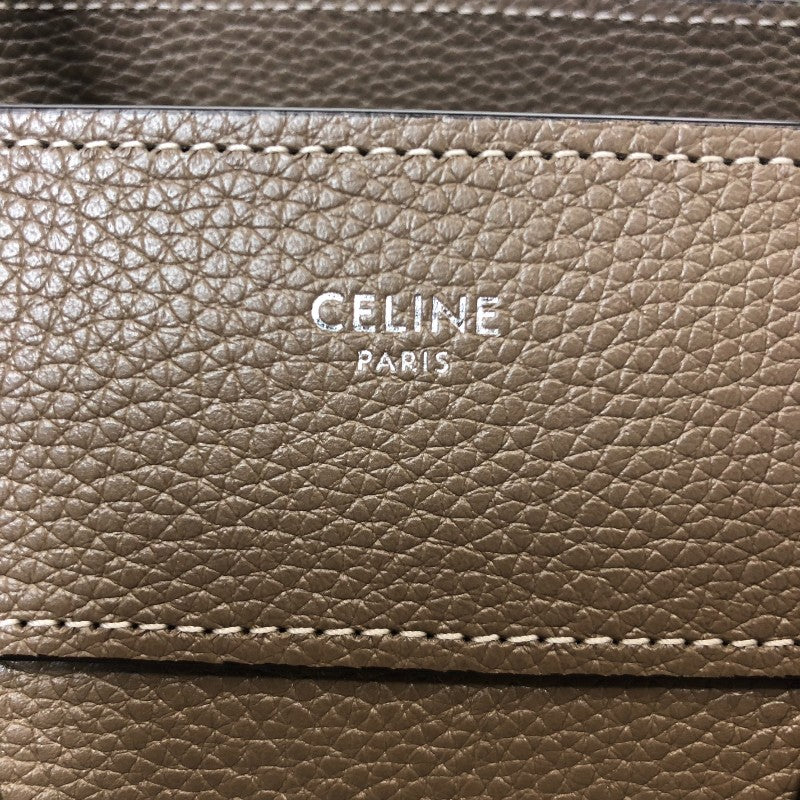 セリーヌ CELINE ラゲージマイクロショッパー 189793 スリ ドラムドカーフ レディース ハンドバッグ