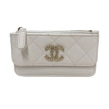 シャネル CHANEL マトラッセ コインカードホルダー AP4314 ホワイト キャビアスキン レディース コインケース