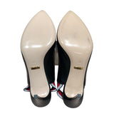 グッチ GUCCI ｽﾘﾝｸﾞﾊﾞｯｸﾞﾊﾟﾝﾌﾟｽ 524646 ブラック レザー レディース パンプス