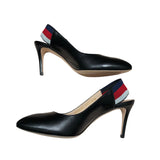 グッチ GUCCI ｽﾘﾝｸﾞﾊﾞｯｸﾞﾊﾟﾝﾌﾟｽ 524646 ブラック レザー レディース パンプス