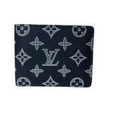 ルイ・ヴィトン LOUIS VUITTON ポルトフォイユ・ミュルティプル M83379 ブルーマリーヌ モノグラム・シャドウ メンズ 二つ折り財布