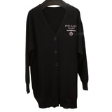 プラダ PRADA エンプレムロゴカシミヤロングカーディガン P25186 ブラック カシミア ユニセックス カーディガン