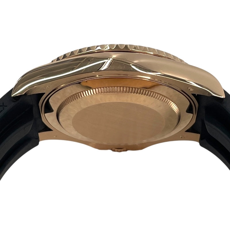 ロレックス ROLEX ヨットマスター40 パヴェダイヤ ランダムシリアル 116655 パヴェダイヤ K18PG/ラバーベルト 自動巻き メンズ 腕時計