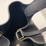 エルメス HERMES ピコタンロックPM D刻 ブラック/GD金具 トリヨン レディース ハンドバッグ