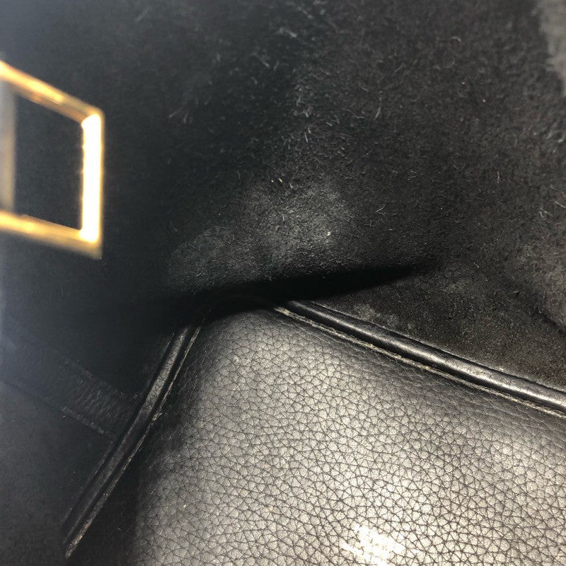 エルメス HERMES ピコタンロックPM D刻 ブラック/GD金具 トリヨン レディース ハンドバッグ