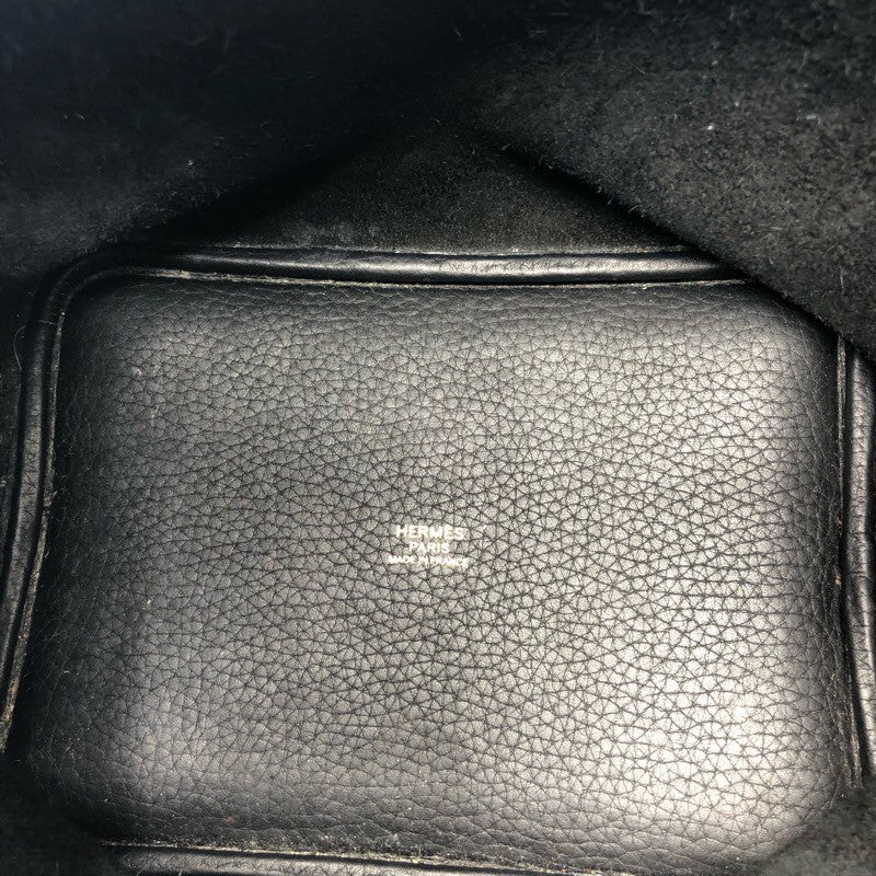 エルメス HERMES ピコタンロックPM D刻 ブラック/GD金具 トリヨン レディース ハンドバッグ