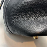 エルメス HERMES ピコタンロックPM D刻 ブラック/GD金具 トリヨン レディース ハンドバッグ