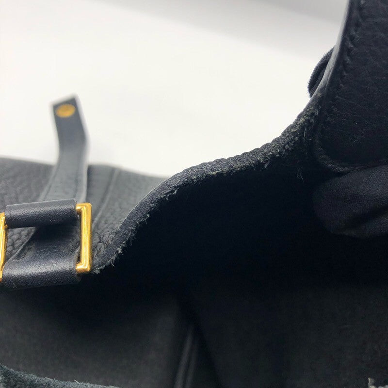 エルメス HERMES ピコタンロックPM D刻 ブラック/GD金具 トリヨン レディース ハンドバッグ