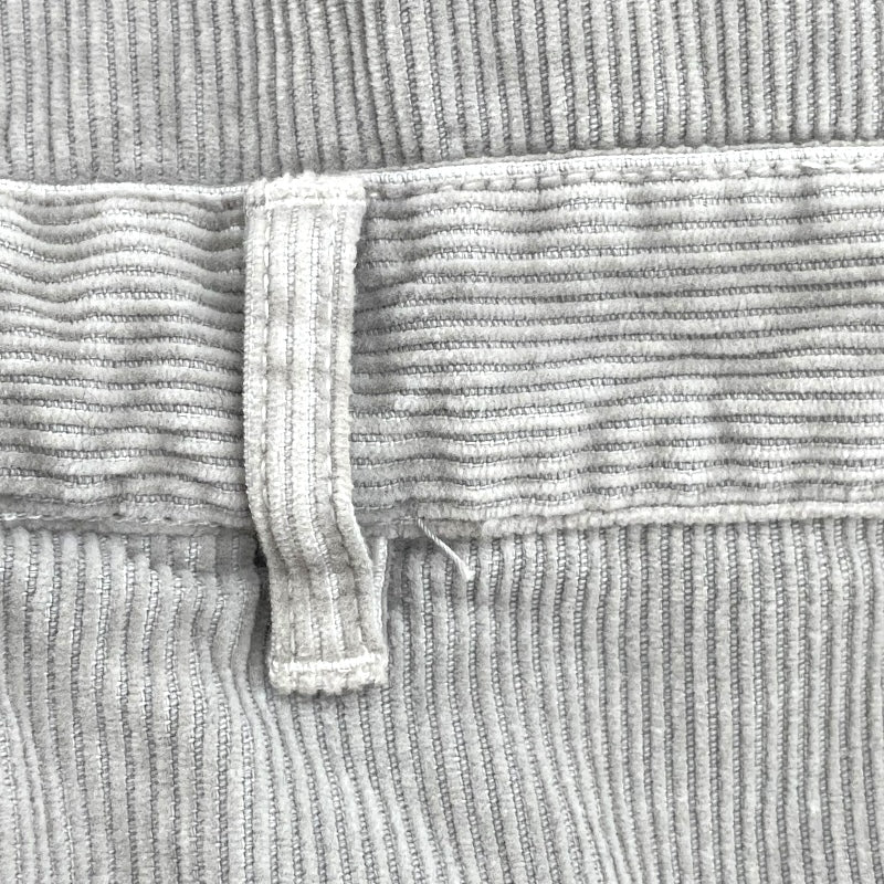 ミュウミュウ miu miu ロゴ刺繍コーデュロイ オーバーオールドレス MF5239 グレー コットン レディース オーバーオール