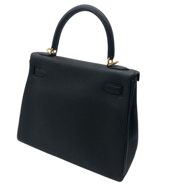 エルメス HERMES ケリー25 Y刻 ブラック/GD金具 トゴ レディース ショルダーバッグ