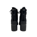 プラダ PRADA RE-NYLON トライアングルロゴショートブーツ 1T708M ブラック ナイロン レディース ブーツ