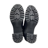 プラダ PRADA RE-NYLON トライアングルロゴショートブーツ 1T708M ブラック ナイロン レディース ブーツ
