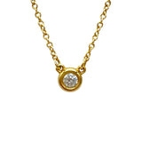 ティファニー TIFFANY＆CO バイザヤードネックレス　D0.07ct 750PG/ダイヤモンド ダイヤモンド ジュエリー