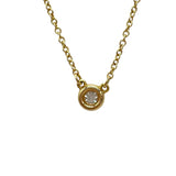 ティファニー TIFFANY＆CO バイザヤードネックレス　D0.07ct 750PG/ダイヤモンド ダイヤモンド ジュエリー
