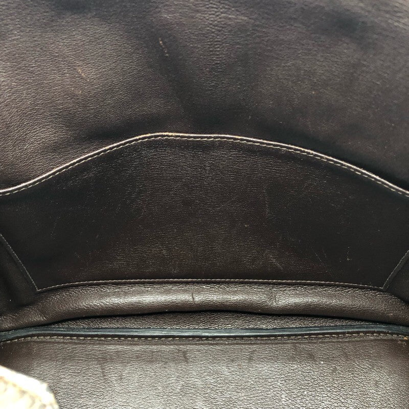 エルメス HERMES バーキン35 □L刻 ハバナ アリゲーターマット ユニセックス ハンドバッグ