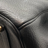 エルメス HERMES バーキン35 □O刻 ブラック×SV金具 トリヨン ユニセックス ハンドバッグ