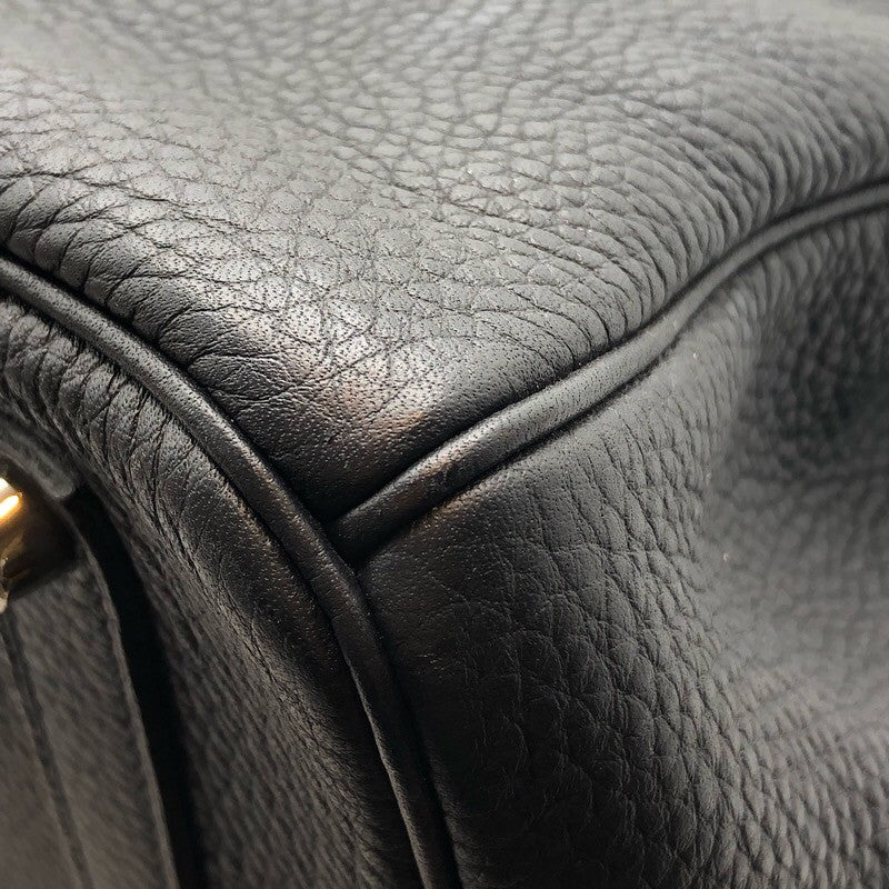 エルメス HERMES バーキン35 □O刻 ブラック×SV金具 トリヨン ユニセックス ハンドバッグ