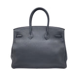 エルメス HERMES バーキン35 □O刻 ブラック×SV金具 トリヨン ユニセックス ハンドバッグ