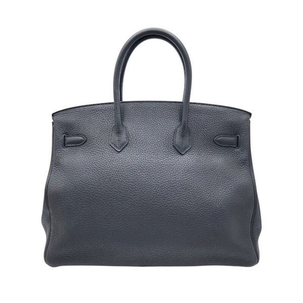 エルメス HERMES バーキン35 □O刻 ブラック×SV金具 トリヨン ユニセックス ハンドバッグ