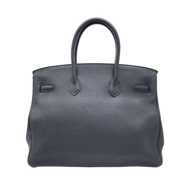 エルメス HERMES バーキン35 □O刻 ブラック×SV金具 トリヨン ユニセックス ハンドバッグ