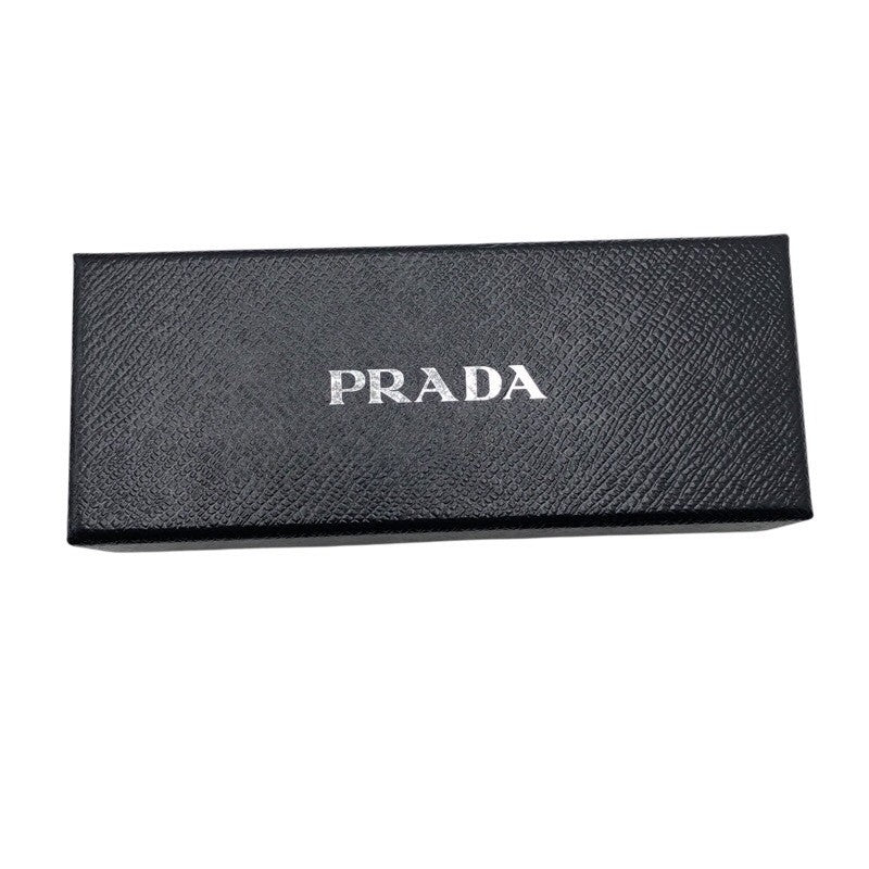 プラダ PRADA サフィアーノレザーキーリング 2PP040 ブラック/SV レザー メンズ キーホルダー