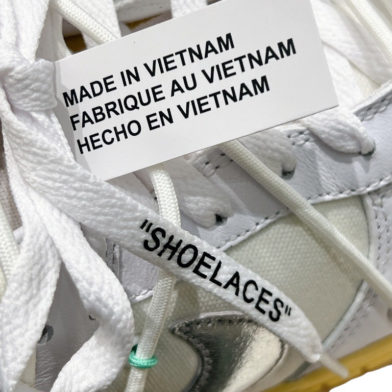 ナイキ NIKE ✖OFFWHITE DUNKLOWスニーカー DM1602-127 キャンバス メンズ スニーカー