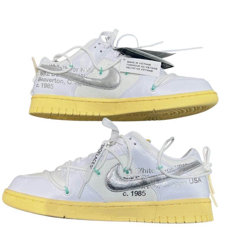 ナイキ NIKE ✖OFFWHITE DUNKLOWスニーカー DM1602-127 キャンバス メンズ スニーカー