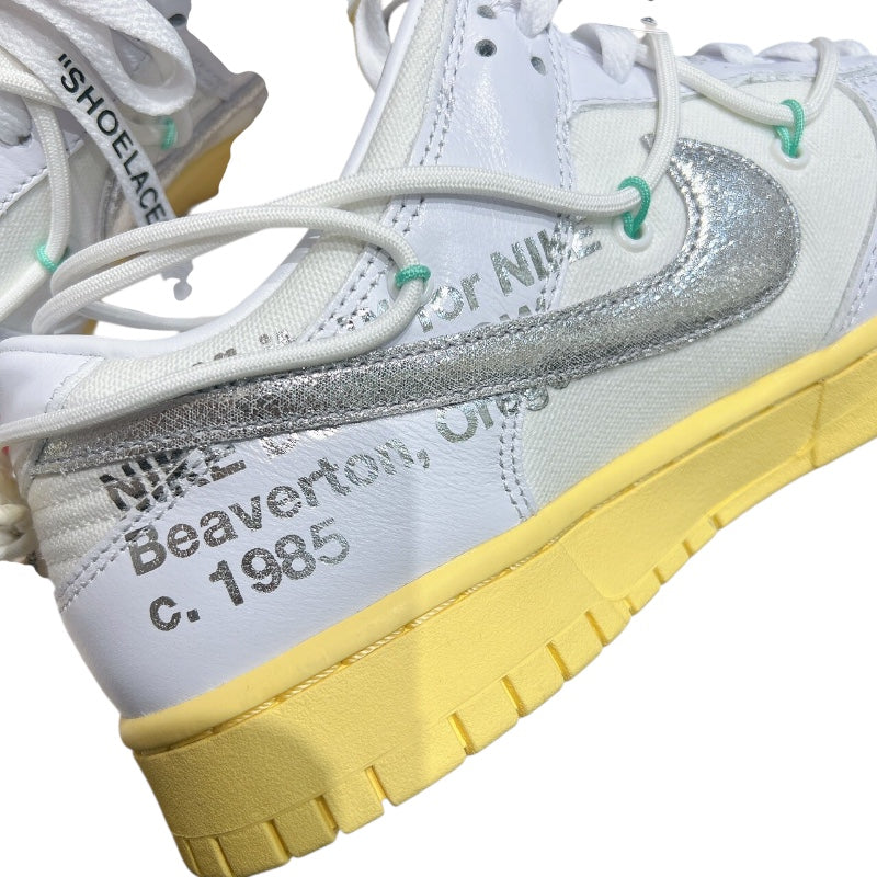 ナイキ NIKE ✖OFFWHITE DUNKLOWスニーカー DM1602-127 キャンバス メンズ スニーカー