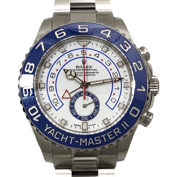 ロレックス ROLEX ヨットマスター2 ランダムシリアル 116680 ホワイト SS メンズ 腕時計