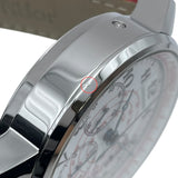 ロンジン LONGINES ヘリテージ テレメーター クロノグラフ L2.780.4.18.2 ホワイト SS/革ベルト（社外品） 自動巻き メンズ 腕時計