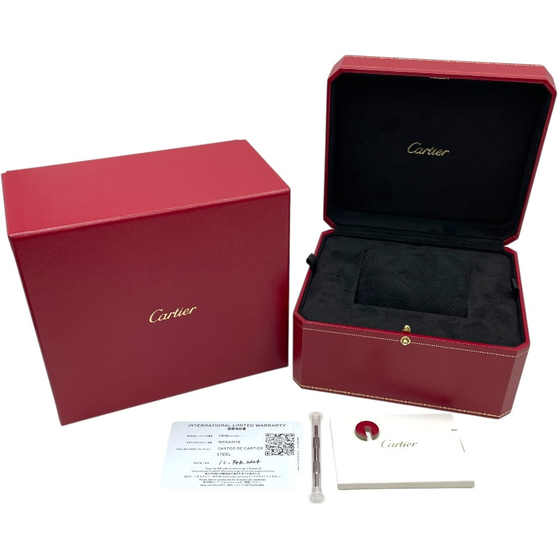 カルティエ Cartier サントス ドゥ カルティエLM WSSA0018 シルバー SS 自動巻き メンズ 腕時計