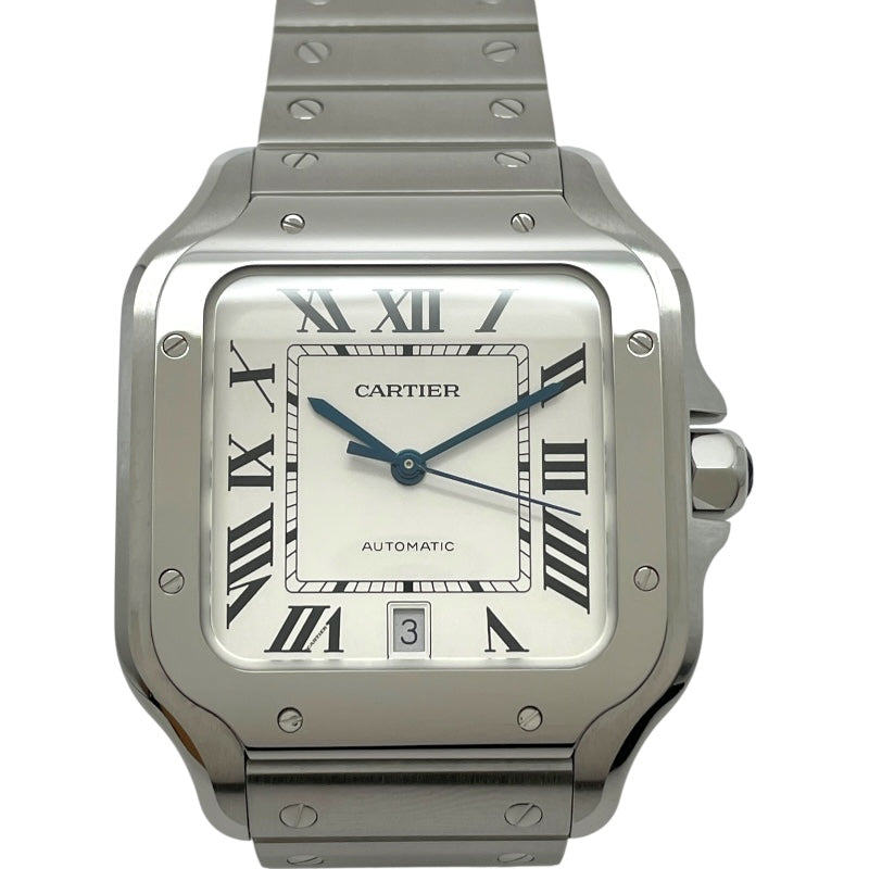 カルティエ Cartier サントス ドゥ カルティエLM WSSA0018 シルバー SS 自動巻き メンズ 腕時計