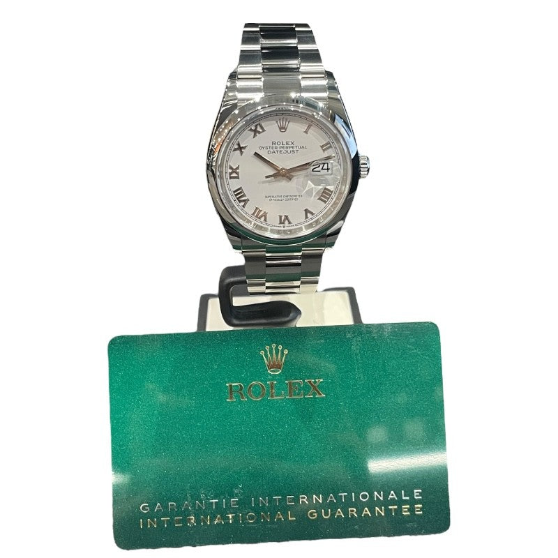 ロレックス ROLEX デイトジャスト36 126200 ホワイト SS メンズ 腕時計